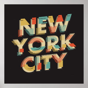 New York City Typografie poster