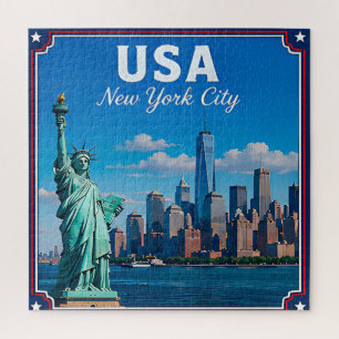 🗽 New York City USA Herinnering Van Bezoek Aan De Legpuzzel