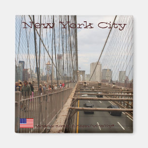 New York City van Brooklyn bridge magnet Magneet