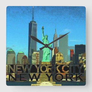 New York City Vierkante Klok