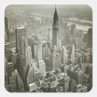 New York City Vierkante Sticker