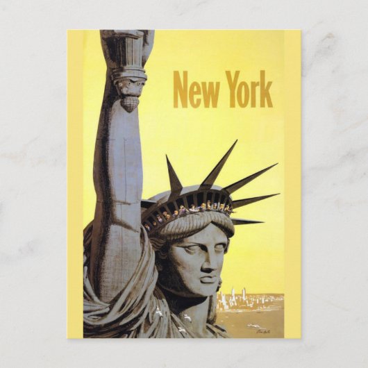 New York City vintage briefkaart (Voorkant)