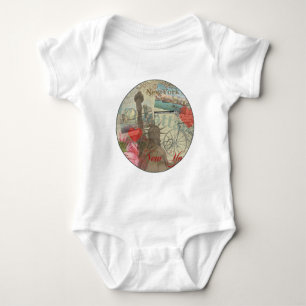 New York City Vintage Liberty Silhouette Symbool K Romper