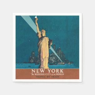New York City Vintage Reizen Poster Tas Servet