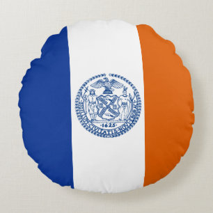 New York City vlag Rond Kussen
