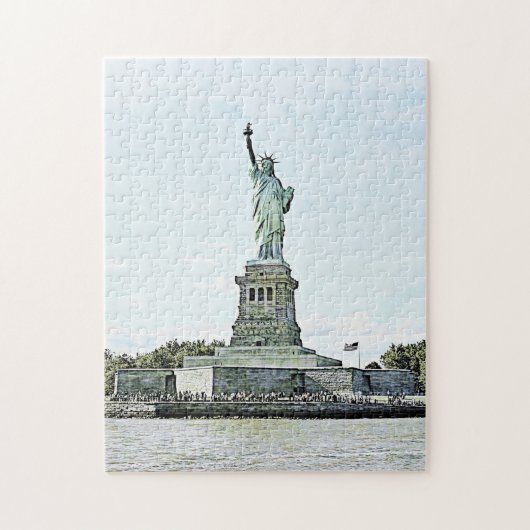 New York City - Vrijheidsbeeld Legpuzzel (Verticaal)