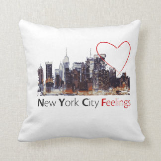 New York City White Pillow Kussen