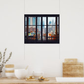 New York City Window Poster (Keuken)