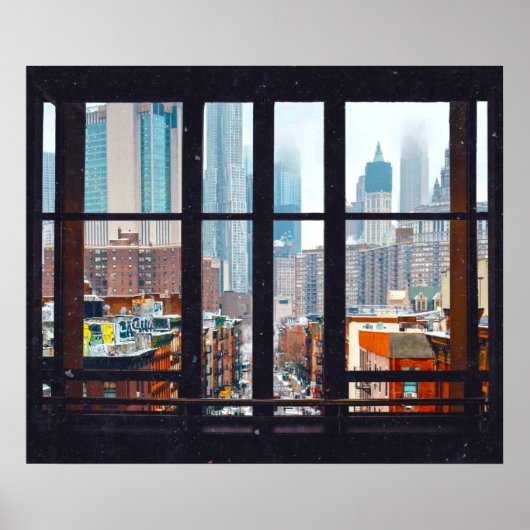 New York City Window Poster (Voorkant)