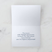 New York City. Winter. Fine Art Kerstmis Feestdagen Kaart (Binnen)