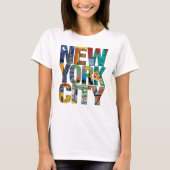 New York City Women's Basic T-Shirt (Voorkant)