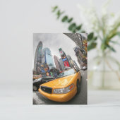 New York City Yellow Cab Briefkaart (Staand voorkant)