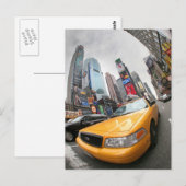 New York City Yellow Cab Briefkaart (Voorkant / Achterkant)