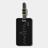 New York cityscape Bagagelabel (Voorkant verticaal)