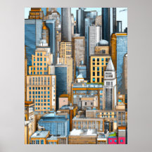 New York Cityscape Illustratie