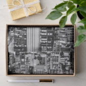 New York Cityscape in Black en White Tissuepapier (Geschenk)
