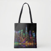 New York Cityscape, LED-lichtstijl Draagtas (Voorkant)