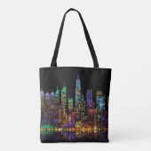 New York Cityscape, LED-lichtstijl Draagtas (Achterkant)