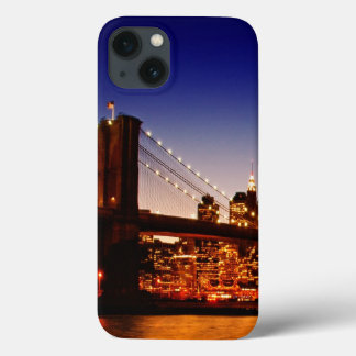 New York cityscape met brug over de rivier iPhone 13 Hoesje