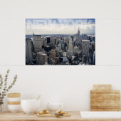 New York cityscape Poster (Keuken)