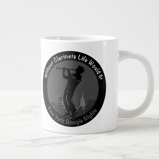 New York Clarinet Player Extra Grote Beker (Rechts)