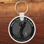 New York Clarinet Player Sleutelhanger (Voorkant)