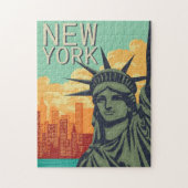 New York Classic  Vrijheidsbeeld Uitzicht Legpuzzel (Verticaal)
