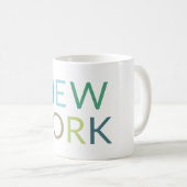 New York Colorful Text Koffiemok (Voorkant rechts)