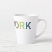New York Colorful Text Latte Mok (Rechts)