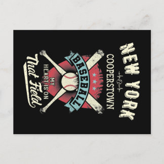 New York Cooperstown Baseball Briefkaart