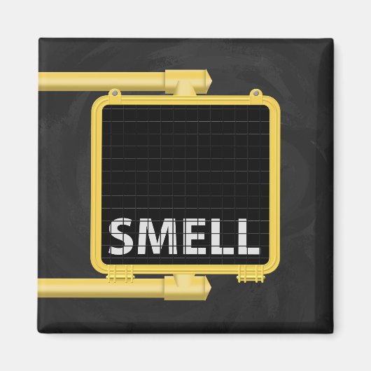 New York Crosswalk Sign Smell Magneet (Voorkant)