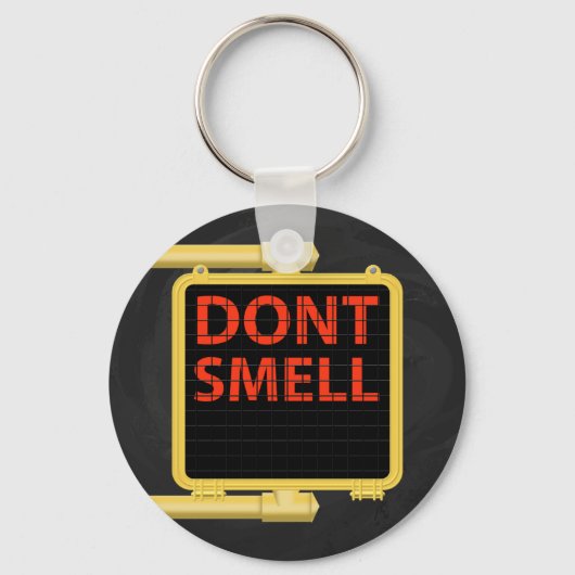 New York Crosswalk Sign Smell Sleutelhanger (Voorkant)