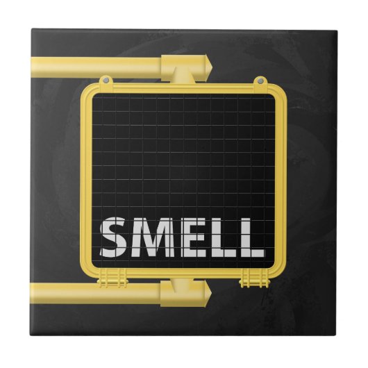 New York Crosswalk Sign Smell Tegeltje (Voorkant)