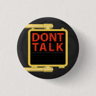 New York Crosswalk Sign Talk Ronde Button 3,2 Cm