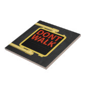 New York Crosswalk Sign Walk Tegeltje (Zijkant)