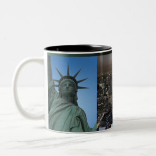 New York Cup Cityscape New York Night Mok