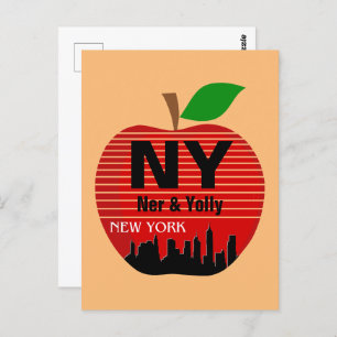 New York Custom Names The Big Apple Briefkaart