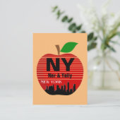 New York Custom Names The Big Apple Briefkaart (Staand voorkant)
