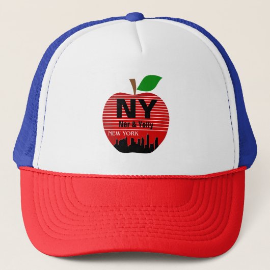 New York Custom Names The Big Apple Trucker Pet (Voorkant)