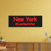 "New York" Cute Design. Bestel nu Canvas Afdruk (Insitu (Woonkamer))