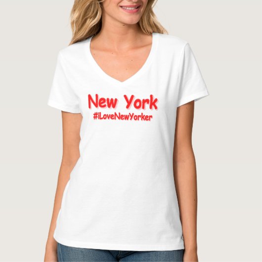"New York" Cute Design. Bestel nu T-shirt (Voorkant)
