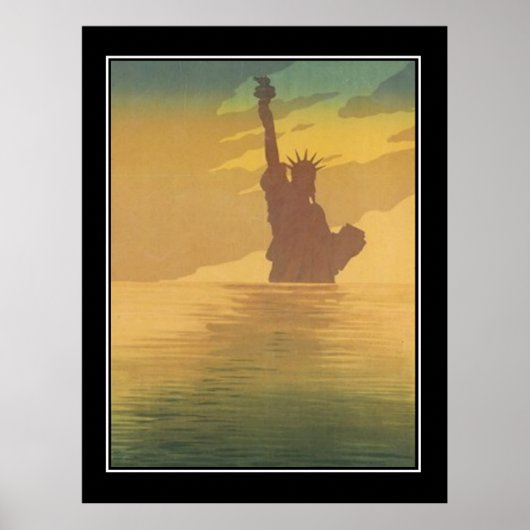 New York dans le Poster vintage brume (Devant)