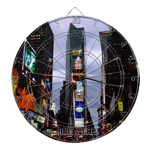 New York Dartboard New York Times Square Dartboard Dartbord (Voorkant)