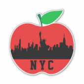 New York de Grote Appel - New York State Sticker (Voorkant)