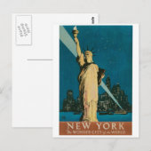 New York: De Wonderstad van het Wereld Poster Briefkaart (Voorkant / Achterkant)