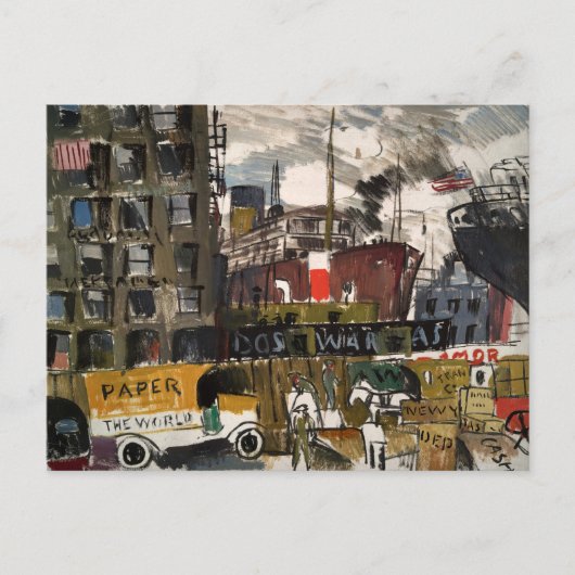 New York Docks | Joaquín Torres-García Briefkaart (Voorkant)