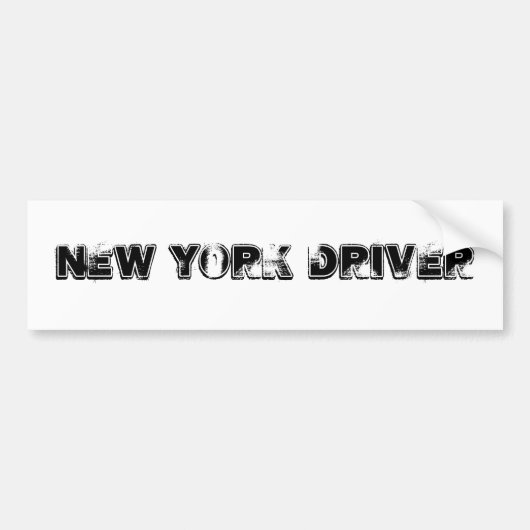 New York Driver Bumpersticker (Voorkant)