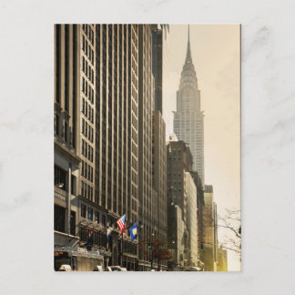 New York, E 42 St en Chrysler Building Briefkaart