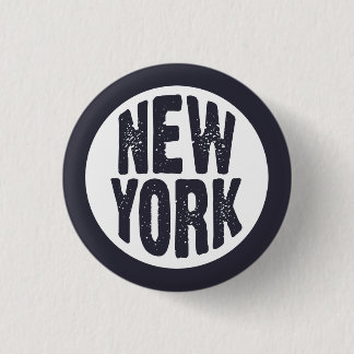 New York - Eenvoudig en zuiver! T-shirt Ronde Button 3,2 Cm