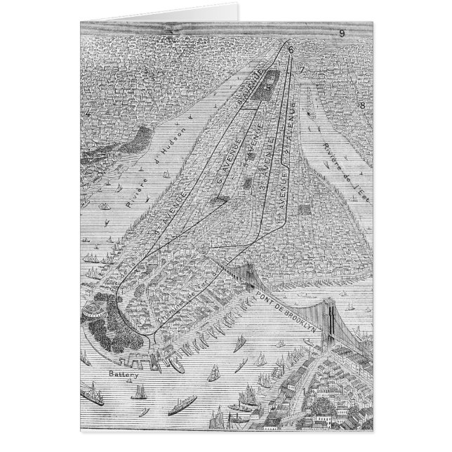 New York: El Train, C1878 (Voorkant)